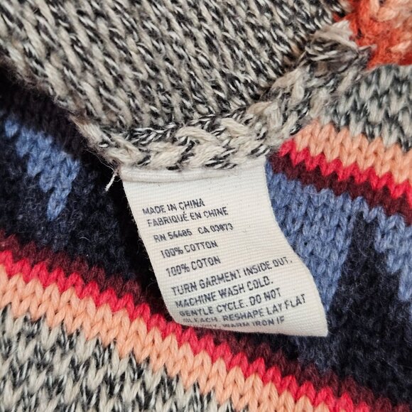 Mens American Eagle Outfitters boho southwestern gorpcore surf poncho hoodie L - Picture 8 of 11